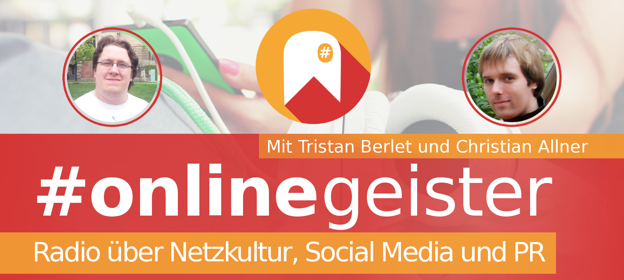 Tristan Berlet und Christian Allner modieren Onlinegeister.